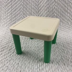 Vintage Collectible Little Tikes Dollhouse Kitchen Table‎ Green Legs No Chairs